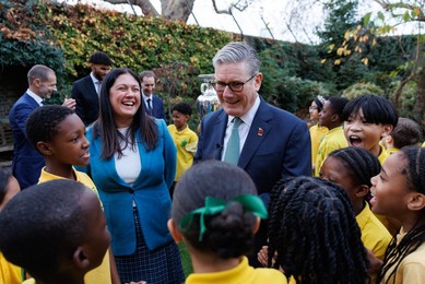 Prime Minister Keir Starmer at launch of Euro 2028