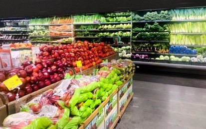 Fruit & Vegetable Section of Whole Foods Grocery Store