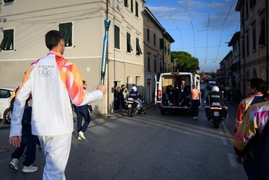 The Milan Cortina 2026 Olympic Torch.