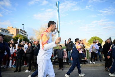 The Milan Cortina 2026 Olympic Torch.