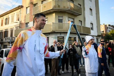The Milan Cortina 2026 Olympic Torch.