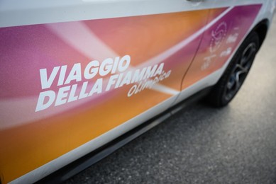 The Milan Cortina 2026 Olympic Torch.