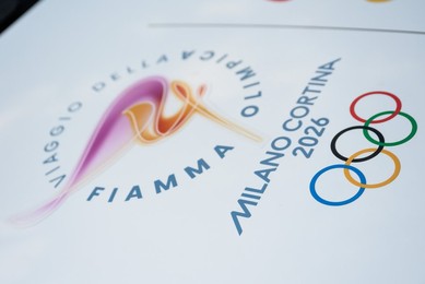 The Milan Cortina 2026 Olympic Torch.