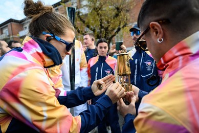 The Milan Cortina 2026 Olympic Torch.