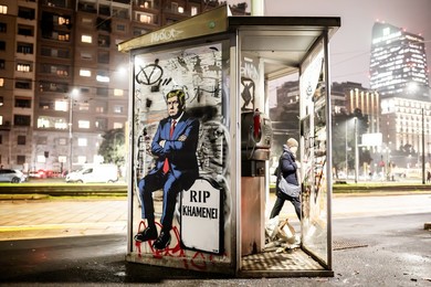 AleXsandro Palombo's new work entitled MIGA – Make Iran Great Again