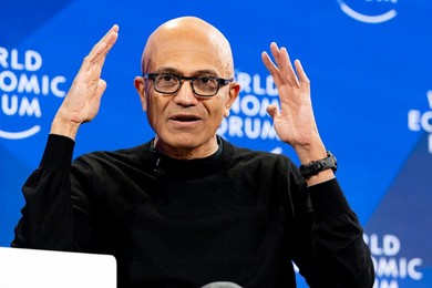 Satya Nadella at World Economic Forum in Davos