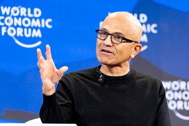 Satya Nadella at World Economic Forum in Davos
