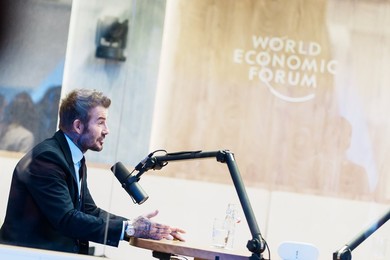 David Beckham at the World Economic Forum Annual Meeting 2026