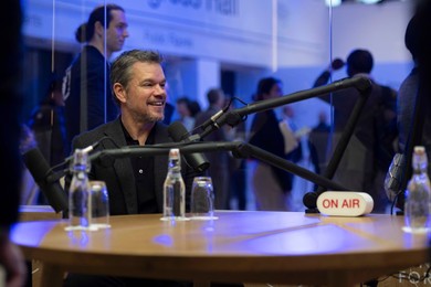 Matt Damon at the World Economic Forum