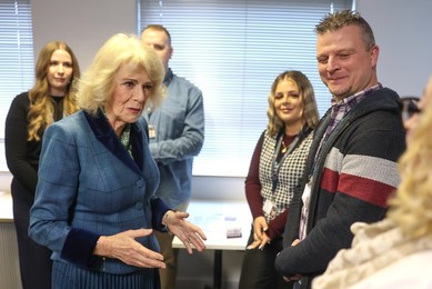Queen Camilla Visits Domestic Abuse Services In Gloucestershire
