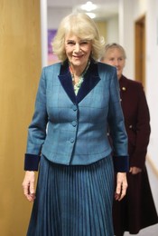 Queen Camilla Visits Domestic Abuse Services In Gloucestershire