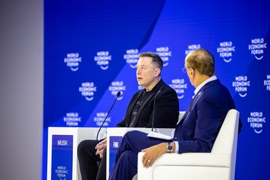 Elon Musk at the World Economic Forum 2026 Annual Meeting