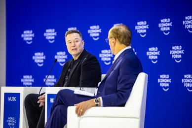 Elon Musk at the World Economic Forum 2026 Annual Meeting
