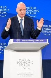 FIFA President Gianni Infantino at World Economic Forum 2026 Annual Meeting