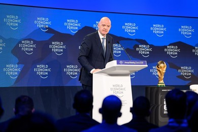 FIFA President Gianni Infantino at World Economic Forum 2026 Annual Meeting