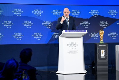 FIFA President Gianni Infantino at World Economic Forum 2026 Annual Meeting