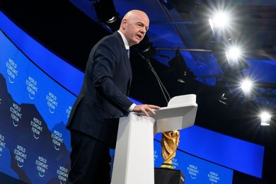 FIFA President Gianni Infantino at World Economic Forum 2026 Annual Meeting
