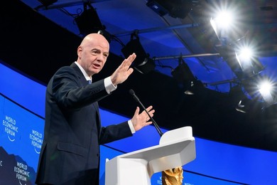 FIFA President Gianni Infantino at World Economic Forum 2026 Annual Meeting