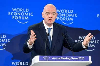 FIFA President Gianni Infantino at World Economic Forum 2026 Annual Meeting
