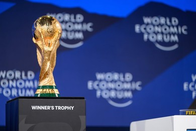 FIFA World Cup Trophy at World Economic Forum 2026 Annual Meeting