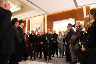 Prime Minister Keir Starmer gives remarks to business delegation