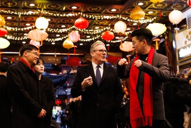Prime Minister Keir Starmer visits Yo Yaun Gardens
