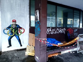 Milan-Cortina 2026 Winter Olympics, Olympic mural by aleXsandro Palombo