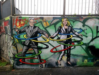 Milan-Cortina 2026 Winter Olympics, Olympic mural by aleXsandro Palombo