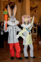 Red carpet before the Opening Ceremony of the Milan Cortina 2026 Winter Olympic Games.