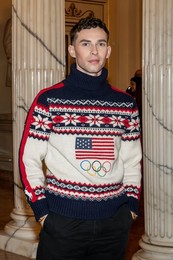 Red carpet before the Opening Ceremony of the Milan Cortina 2026 Winter Olympic Games.