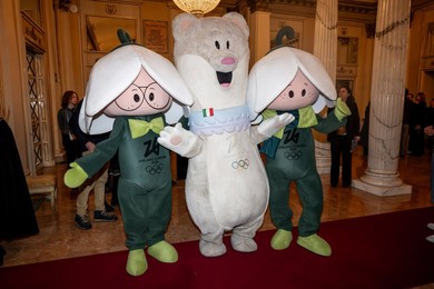Red carpet before the Opening Ceremony of the Milan Cortina 2026 Winter Olympic Games.
