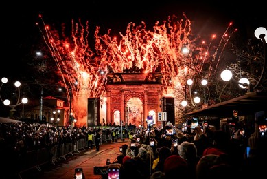 Milan-Cortina 2026 Olympics: Lighting of the Olympic cauldron at the Arco della Pace