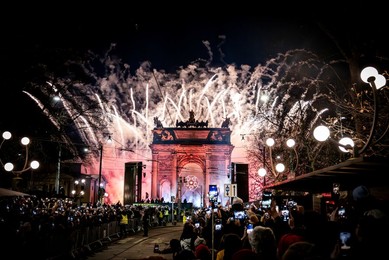 Milan-Cortina 2026 Olympics: Lighting of the Olympic cauldron at the Arco della Pace