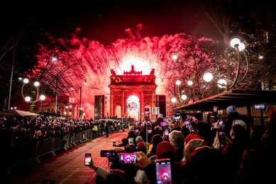 Milan-Cortina 2026 Olympics: Lighting of the Olympic cauldron at the Arco della Pace