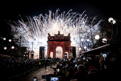Milan-Cortina 2026 Olympics: Lighting of the Olympic cauldron at the Arco della Pace