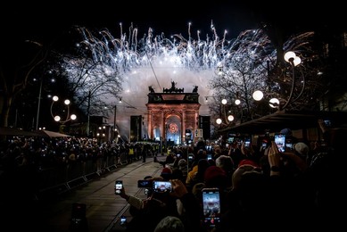 Milan-Cortina 2026 Olympics: Lighting of the Olympic cauldron at the Arco della Pace