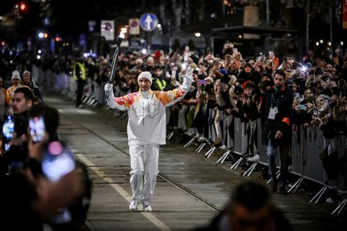 Milan-Cortina 2026 Olympics: Lighting of the Olympic cauldron at the Arco della Pace