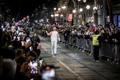 Milan-Cortina 2026 Olympics: Lighting of the Olympic cauldron at the Arco della Pace