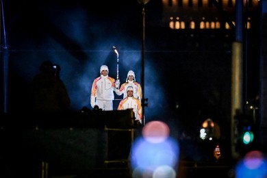 Milan-Cortina 2026 Olympics: Lighting of the Olympic cauldron at the Arco della Pace