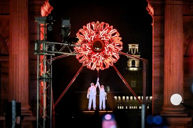 Milan-Cortina 2026 Olympics: Lighting of the Olympic cauldron at the Arco della Pace