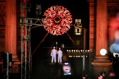 Milan-Cortina 2026 Olympics: Lighting of the Olympic cauldron at the Arco della Pace