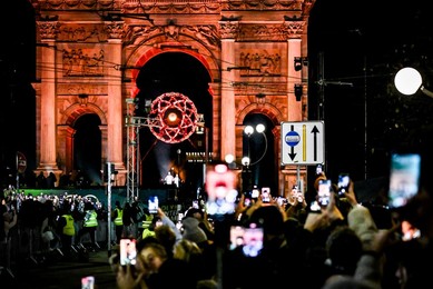 Milan-Cortina 2026 Olympics: Lighting of the Olympic cauldron at the Arco della Pace