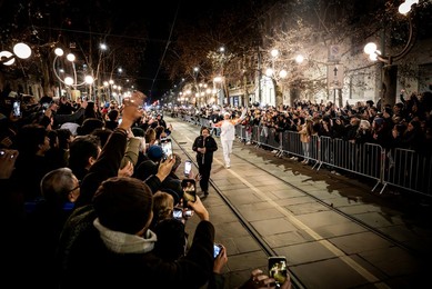 Milan-Cortina 2026 Olympics: Lighting of the Olympic cauldron at the Arco della Pace