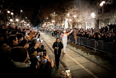 Milan-Cortina 2026 Olympics: Lighting of the Olympic cauldron at the Arco della Pace
