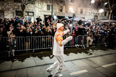 Milan-Cortina 2026 Olympics: Lighting of the Olympic cauldron at the Arco della Pace