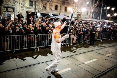 Milan-Cortina 2026 Olympics: Lighting of the Olympic cauldron at the Arco della Pace