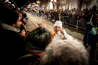 Milan-Cortina 2026 Olympics: Lighting of the Olympic cauldron at the Arco della Pace
