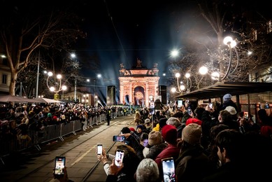Milan-Cortina 2026 Olympics: Lighting of the Olympic cauldron at the Arco della Pace