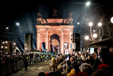 Milan-Cortina 2026 Olympics: Lighting of the Olympic cauldron at the Arco della Pace
