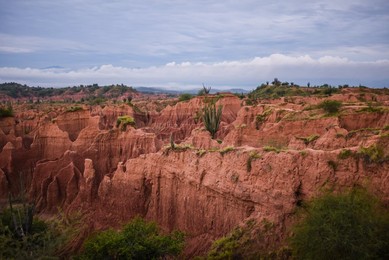 Tatacoa Desert landscape at sunset